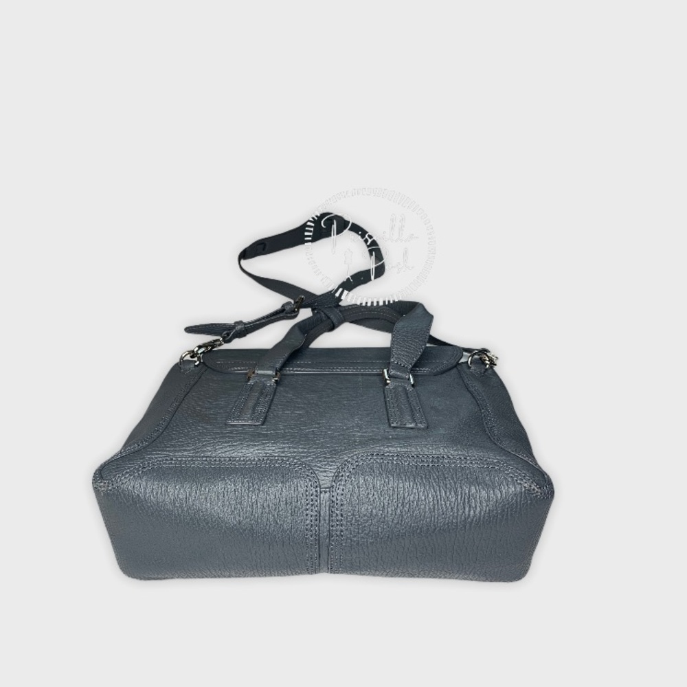 3.1 Phillip Large Grey Leather Silver Pashli Tote - Picture 8 of 16